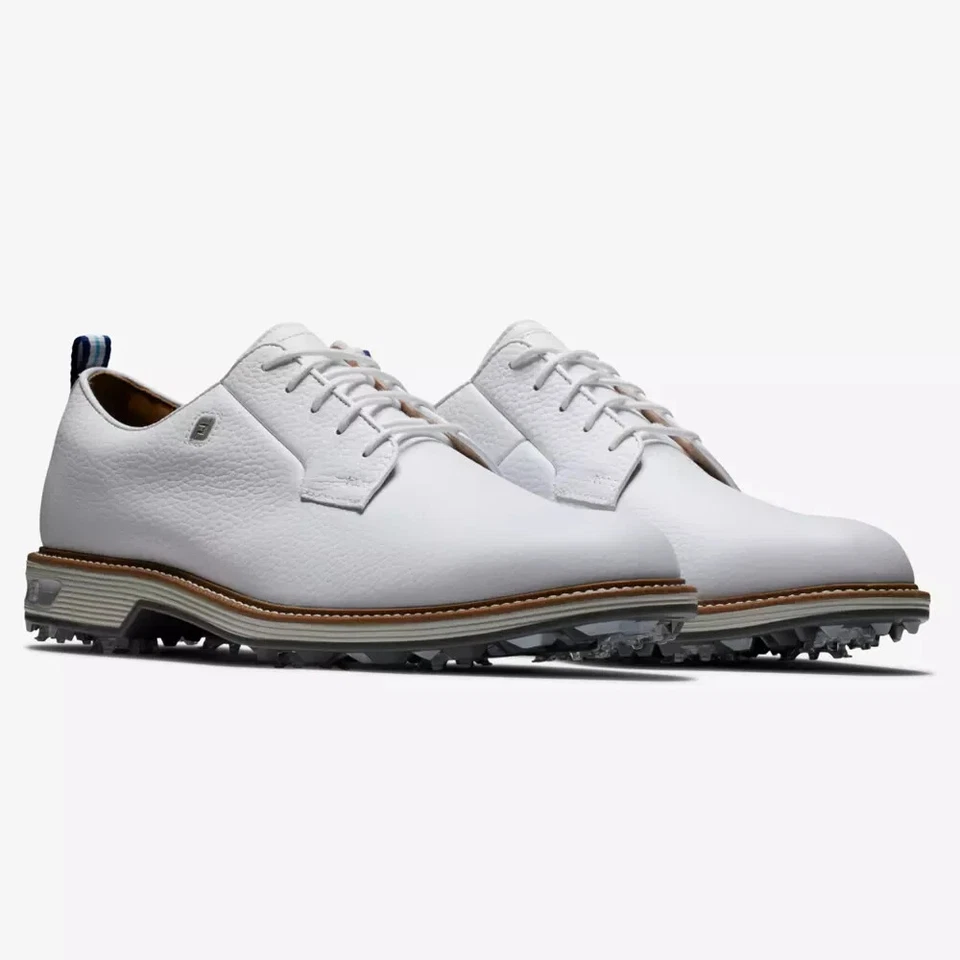 Обувь для гольфа полевая FootJoy Dryjoys серии Premiere - белая 54355 BLEMS - Изображение 3 из 4