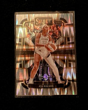 WNBA 2024 A'ja Wilson Select Concourse Silver Flash Prizm Las Vegas Aces