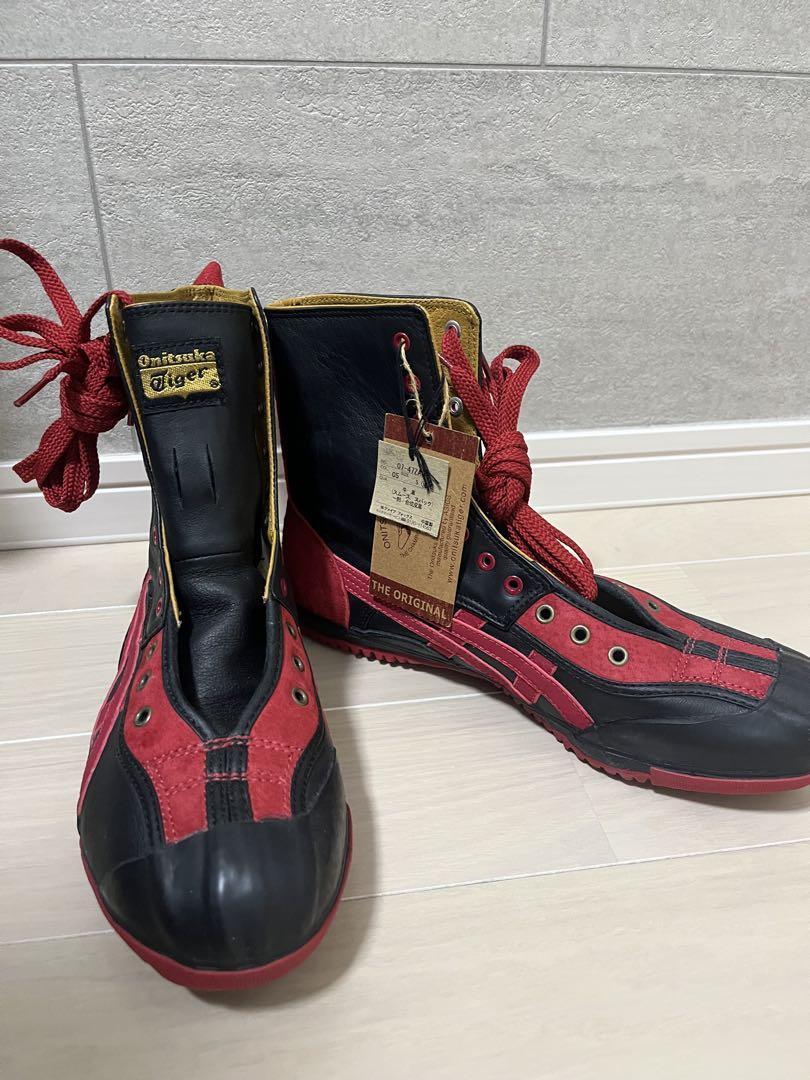 Onitsuka Tiger ボクシングシューズ 黒/赤　コムサザモードメン Onitsuka Tiger ボクシングシューズ 黒/赤 コムサザモードメン