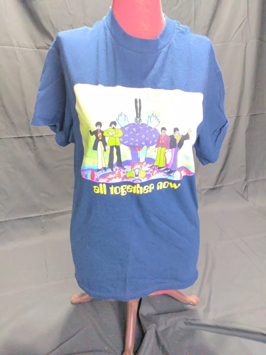 Vintage 1999 The Beatles All together Now Yellow Submarine T Shirt Medium