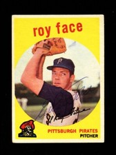 1959 TOPPS ELROY FACE #339 PIRATES SIGNED AUTOGRAPH VINTAGE