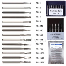 USA Dental Tungsten Steel Carbide Crown Metal Cutting Burs For High Speed