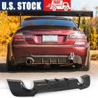 REAL CARBON Rear Bumper Diffuser Lip for BMW E92 E93 325i 335i M-Sport 2007-2012