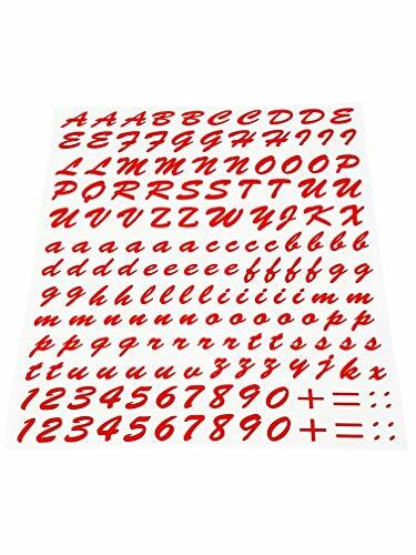 Quattroerre 1233 Kit Lettere Adesive, Rosso (t0A)