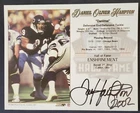Dan Hampton Autograph Chicago Bears NFL 8x10 Hall Of Fame Card Arkansas U