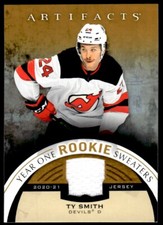 2021-22 Upper Deck Artifacts Year One Rookie Sweaters Ty Smith New Jersey Devils
