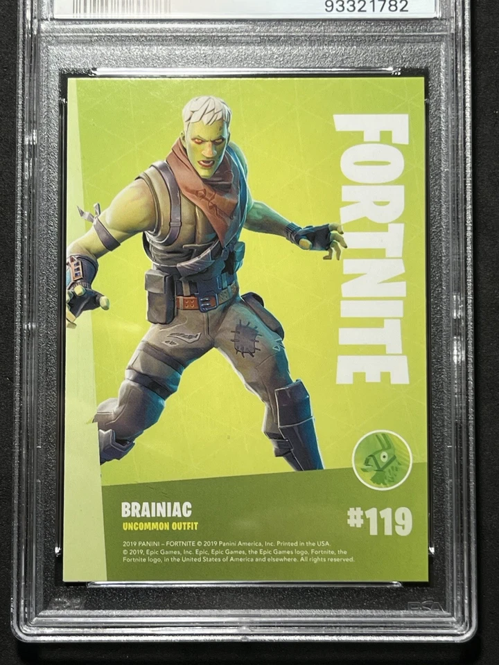 2019 Panini Fortnite #119 Brainiac Holo Foil USA Print PSA 10 - Image 4 of 4