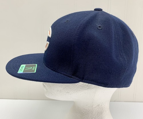 Chicago Bears Wool Hat Men's Size 7 3/4 Reebok Fitted Blue NFL Team Apparel Cap - Picture 4 of 10