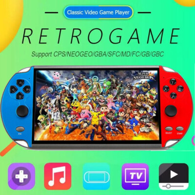 X12 Plus Handheld Spielkonsole 2700 Spiele 7'' Kinder Video 16GB Game Consoles