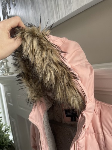 Girls Lands End Fleece Lined Parka - Picture 3 of 5
