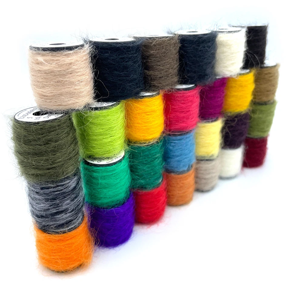 HILO UNI MOHAIR - Bugger lanudo para atar moscas, sanguijuelas, material transmisor - ¡27 colores! Foto 2 de 2