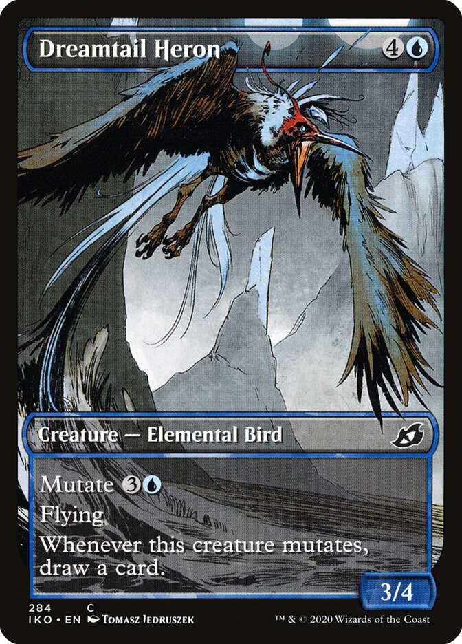 Dreamtail Heron (284) Showcase Ikoria: Lair of Behemoths IKO MTG Magic