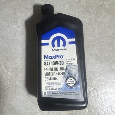 NEW OEM Mopar MaxPro SAE 10W-30 Engine Motor Oil 1 Quart 68524000AA