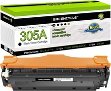 BK Toner Compatible with HP 305A 305X CE410A Laserjet Pro 400 M451dn MFP M475dn