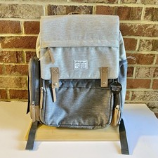 Eddie Bauer Places and Spaces Cascade Backpack Diaper Bag- Gray/tan