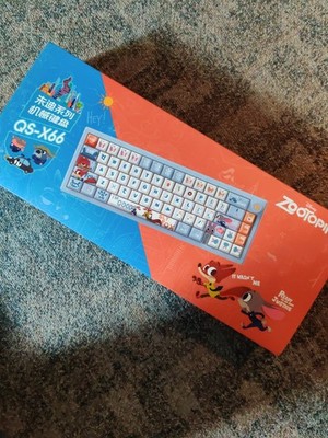 Zootopia Wired Mechanical Keyboard - Red Switches, 66 Keys