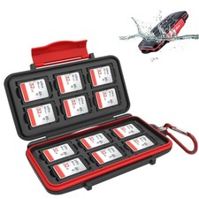 12 Slots SD Card Case Holder SD Card Holder SD Card Organizer SD Card Storage...