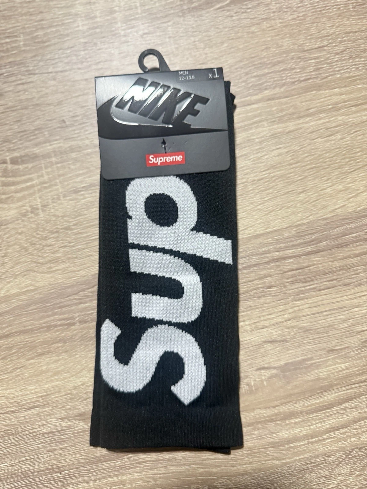 Chaussettes d’équipage légères Supreme X Nike noires pour homme taille 12 13,5 CU9069 010