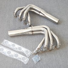 Exhaust Header Jet Boat Water Inject For Chevy 396 402 427 454 Bbc V8 4.1l 4.3l