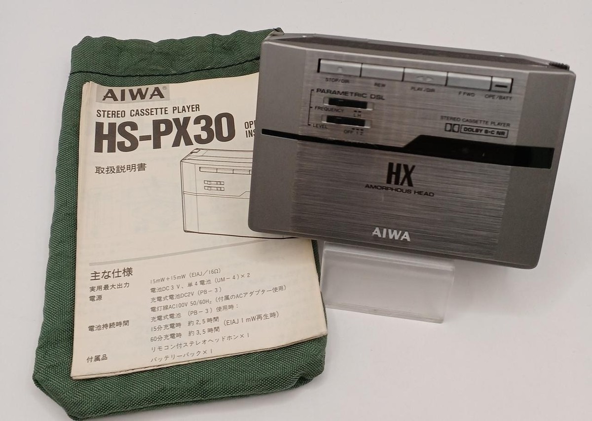 特別価格 ☆当時物☆ AIWA HS-PX30 カセットプレーヤー aiwa カセット