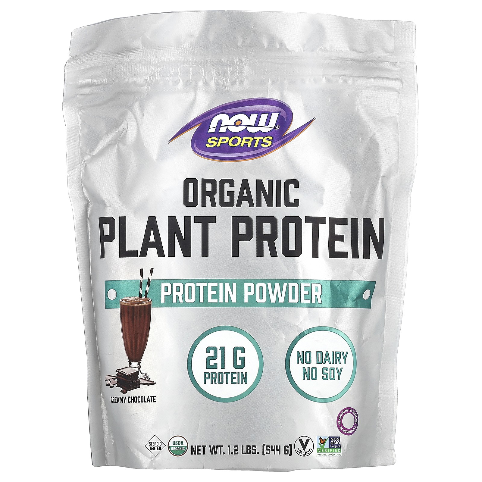 Спорт Органический растительный протеи порошок Сливочный шоколад 12 фунта 544 г 4790₽