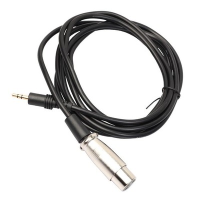 XLR 3 Pin Weiblich Bis 1/8 ''3,5mm Jack-Mikrofon Audiokabelkabel-Adapter 10ft
