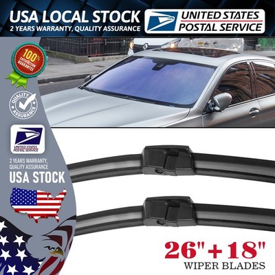 Waterproof/Durable 26''+18'' Side lock Windshield Wiper Blades All Season Set