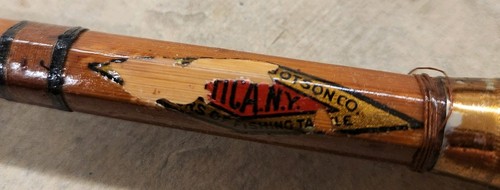 Antique Horrocks-Ibbotson Split Bamboo 8.5' Rod 1906-1919 3 Pcs - Picture 3 of 13