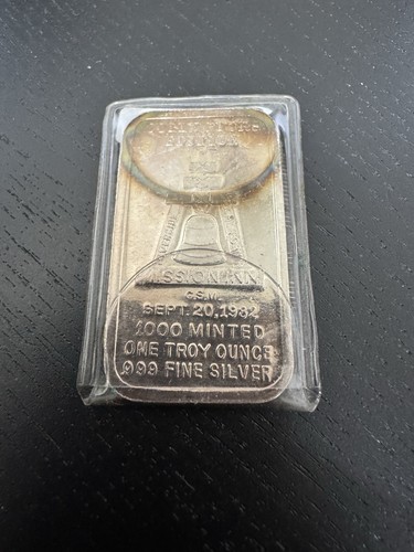 Rare! Vintage G.S.M. Collectors Ed.#0501 Mission Inn- 1 Troy Oz .999 Fine Silver - Picture 4 of 4