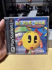 Ms PAC Man Maze Madness Ps1 Complete In Box Tested And Working