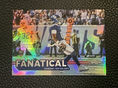 2025 Topps Chrome Football Jaxson Dart Fanatical FF-5 SSP Fresh Case Hit