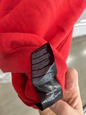 Raf Simons ARCHIVE REDUX OVERSIZE HOODIE SS02 Terror Hoodie Red