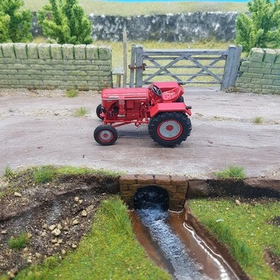 Spur O Maßstab 1:43 0 Modelleisenbahn Vintage Countryside Farm Tractor NEU OVP