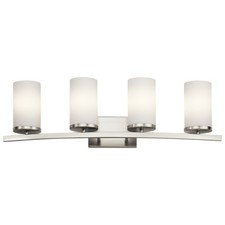 Kichler 45498NI Crosby 31" 4-Light Bath Vanity in Brushed Nickel