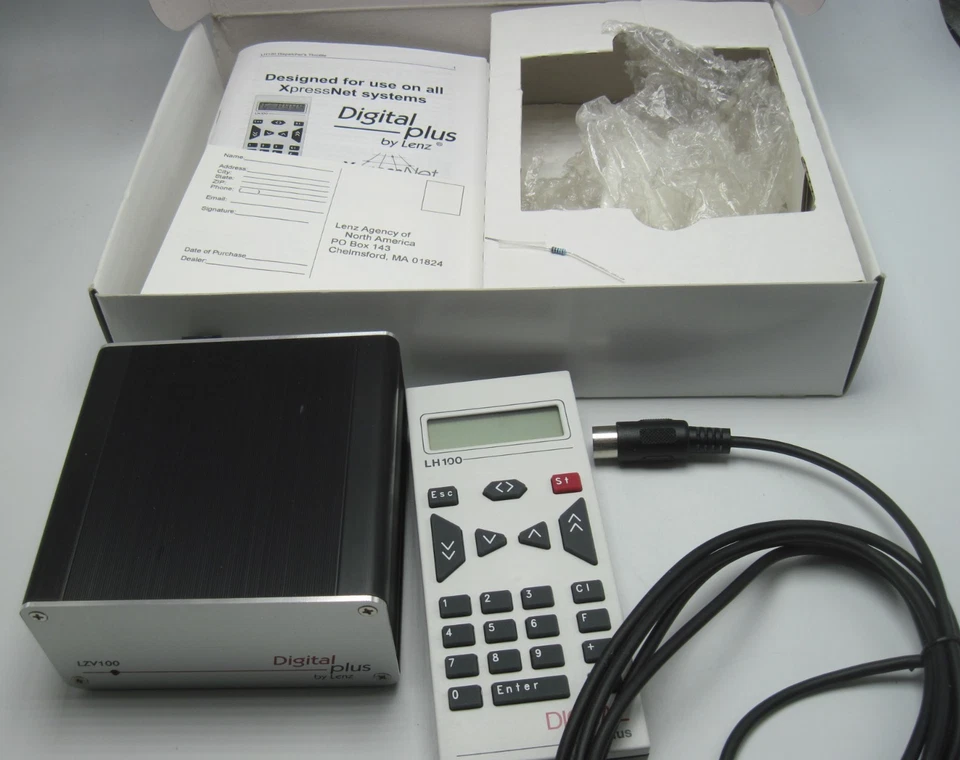 Lenz 60100 Programmable CAB & Command Power Station LZV100 LH100 DCC Railroad - Image 2 of 4