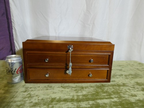 Coin Collectors Display Box NO COINS ! 15x13x7.5" Drawers