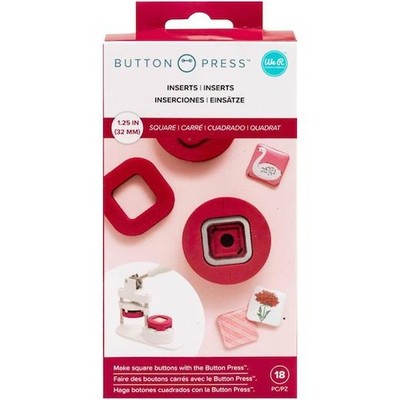 We R Memory Keepers Knopfdruckeinsätze - Vierkant (31 mm) 661103