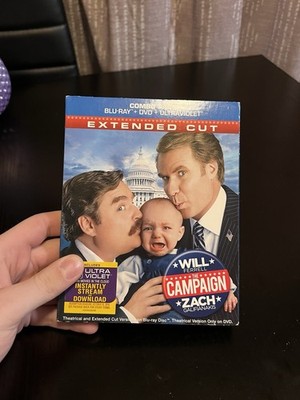 The Campaign Extended Cut Blu-ray DVD Will Ferrell Zach Galifianakis