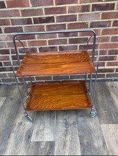 Mid Century Gerlinol Folding Trolley, Serving Cart, Germany, 1960s