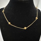 Vintage Avon Love Knot Station Necklace Gold Tone 16" — photo 6