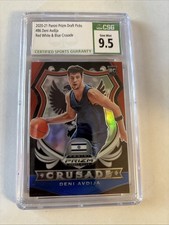 2020-21 Panini Prizm Draft Picks Crusade Deni Avdija #86 Red White &Blue CSG 9.5
