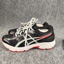 ASICS Gel-Contend 4 Zapatos Niños Talla 4 Negro Malla Tenis para Correr C707N