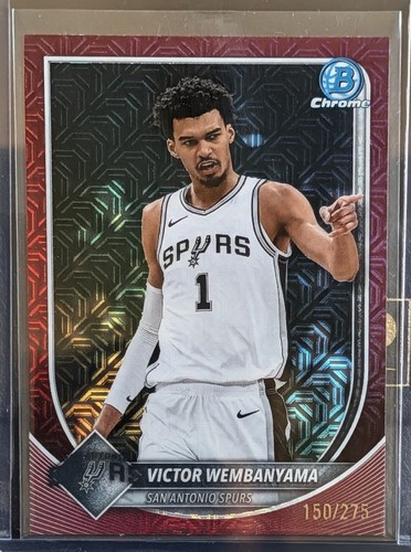 Victor Wembanyama [Burgundy Mojo] #BCV-143 2025 Bowman Chrome card