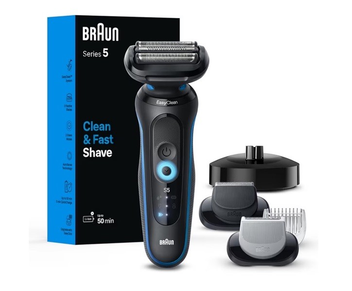 For Men, Series 5 5150cs, Wet & Dry Razor, Turbo Shaving