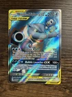 2019 Pokemon Blastoise and Piplup GX Full Art Sun & Moon Cosmic Eclipse 214/236