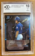 2005 Bowman Chrome Ian Kinsler Rookie Card RC Beckett Graded BCCG 10