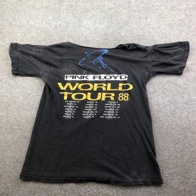 日本製 1988年 PINK FLOYD ジャパンツアー Tシャツ 黒 Vintage Pink Floyd Shirt Mens Small Black World Tour 88 Rock Band