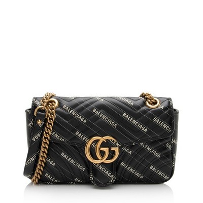 Gucci x Balenciaga Matelasse Leather GG Marmont The Hacker Project Medium Flap