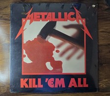 Metallica Kill 'Em All Vinyl 1983 Original First Silver Label Megaforce Sealed