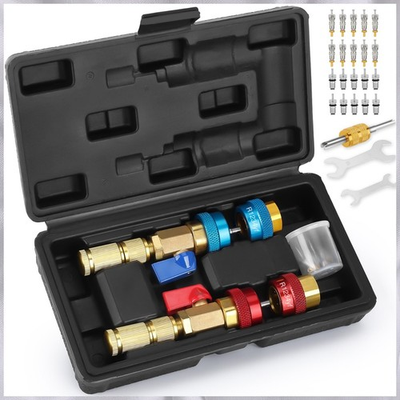 #ad US FREESHIP Valve Core Quick Remover Installer Tool Set High Low Pressure $32.99